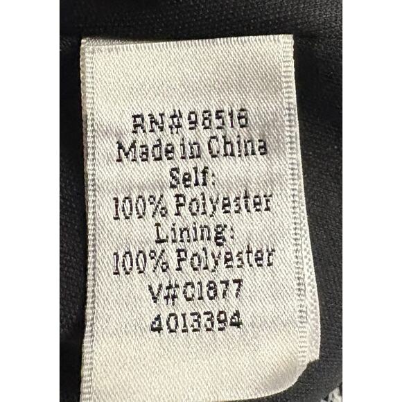 Coldwater Creek Black and White Pull On Lace Overlay Lined Flared Skirt Size Med - Picture 4 of 4